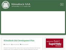 Tablet Screenshot of kilmallockgaa.com